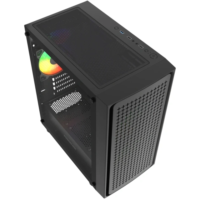 Компьютерный корпус Powercase Mistral Micro EM20 TG FRGB Black (CMMEM20B-L3) купить! 