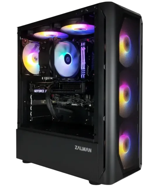Игровой компьютер 991671 (Core i5-14400 2.5 ГГц/Intel B760/32 ГБ DDR5 6.0 ГГц/1024 ГБ SSD/RTX 5060 8 ГБ/Wi-Fi/650W/Zalman N4) - купить по выгодной цене!