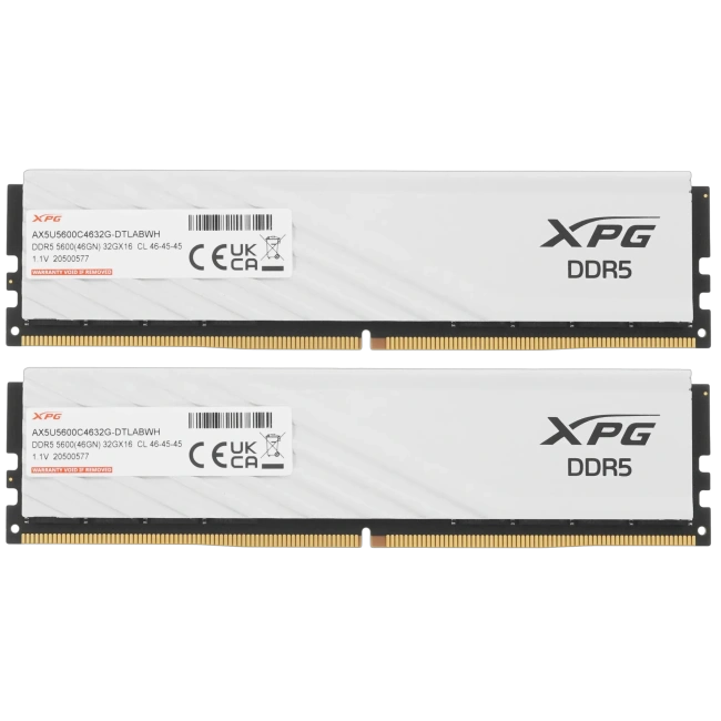 Оперативная память 64 Gb 5600 MHz ADATA XPG LANCER Blade RGB White (AX5U5600C4632G-DTLABWH) купить! 