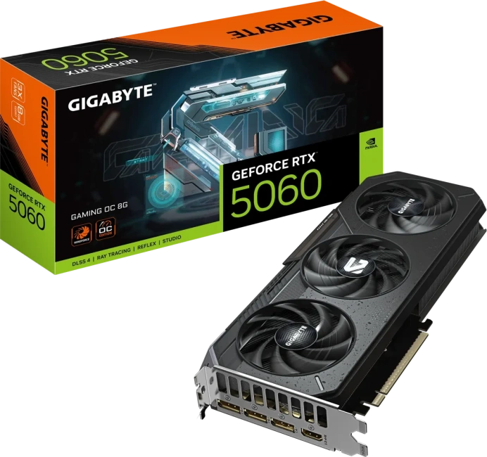 Видеокарта Gigabyte GeForce RTX 5060 GAMING OC (GV-N5060GAMING OC-8GD), Retail купить! 