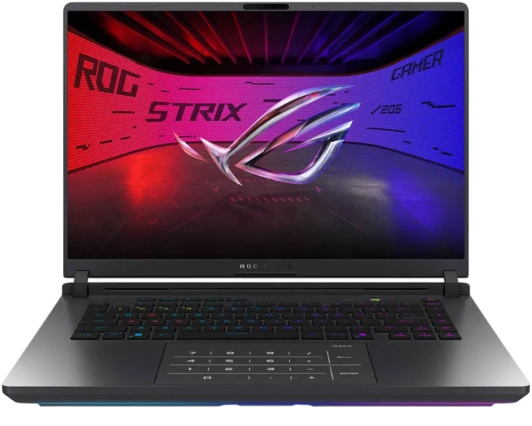 Ноутбук ASUS ROG Strix 16 G615LR-AS96 (Ultra 9-275HX/16" 2560x1600/32G/1Tb SSD/RTX 5070 Ti 12G/Win 11 Home) Gray - фото
