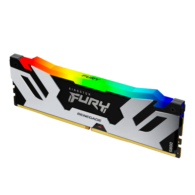 Оперативная память DDR5 32 ГБ 6400 МГц Kingston FURY Renegade Silver RGB (KF564C32RSAK2-32) модулей 2 шт. купить! 