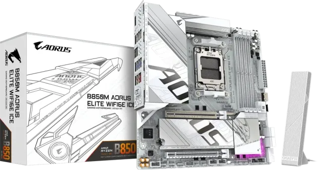 Материнская плата Gigabyte B850M AORUS ELITE WIFI6E ICE купить! 