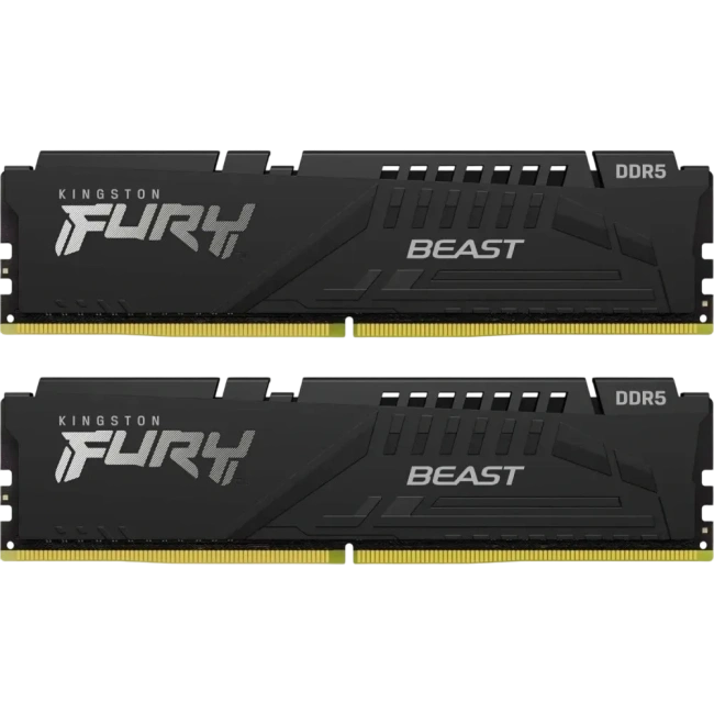Оперативная память DDR5 64 Gb 6000 MHz Kingston FURY Beast Black (KF560C30BBK2-64) купить! 