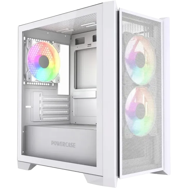 Компьютерный корпус Powercase ALISIO Micro Z3W ARGB V2 ARGB White (CAMZW-A3-V2) купить! 