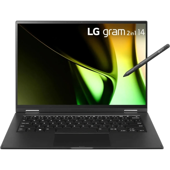 Ноутбук LG Gram 14 2-in-1 14T90S-G.AAB6U1 (Ultra 7 155H/14" WUXGA Touch/16Gb/1Tb/Arc Graphics/Wi-Fi/BT/Win 11 H) Black - фото