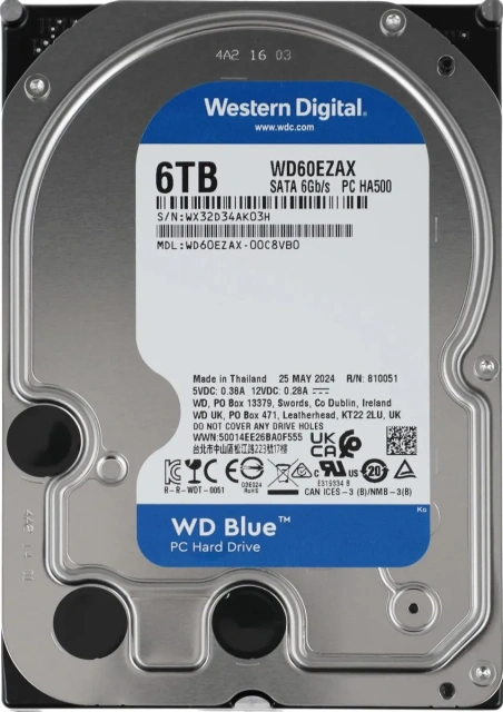 Жесткий диск Western Digital 6000 Gb Blue (WD60EZAX) купить! 