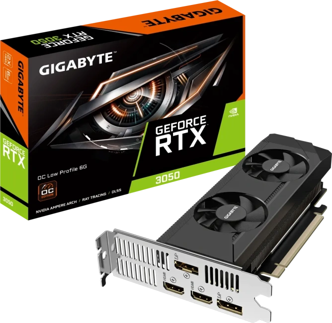 Видеокарта Gigabyte GeForce RTX 3050 6Gb (GV-N3050OC-6GL) купить! 