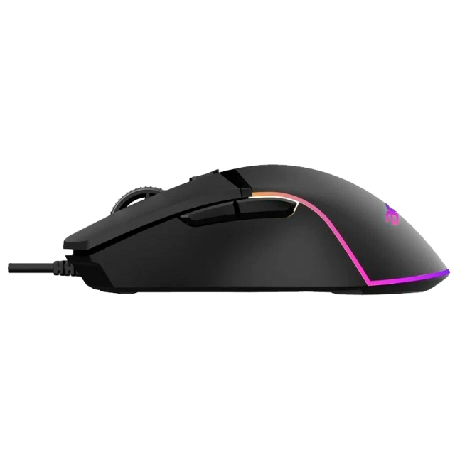 Мышь проводная Acer OMW121 черный оптическая (6400dpi) (6but)