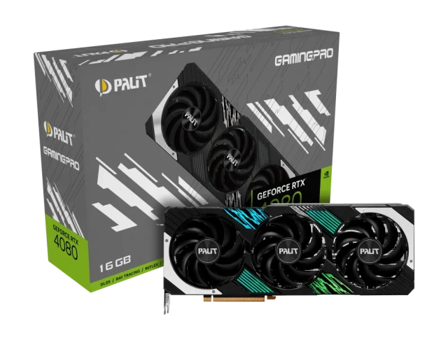 Видеокарта Palit GeForce RTX 4080 GamingPro (NED4080019T2-1032A), Retail купить! 