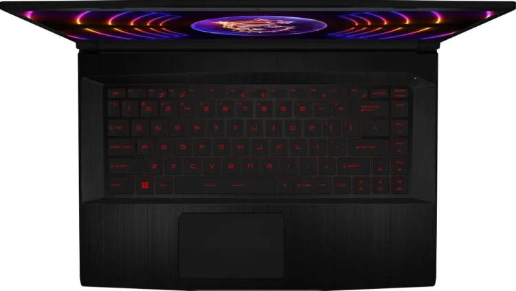 Ноутбук MSI GF63 Thin 10SC-635XRU (Intel Core i7-10750H 2600MHz/15.6"/1920x1080/8Gb/512Gb SSD/NVidia GTX1650 4Gb/WiFi/BT/DOS) черный - фото