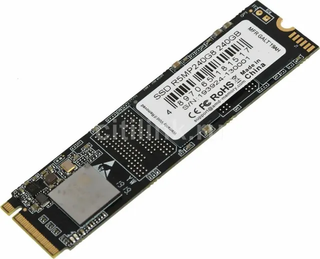 Твердотельный накопитель SSD 240 ГБ M.2 NVMe AMD Radeon R5 (R5MP240G8) купить! 