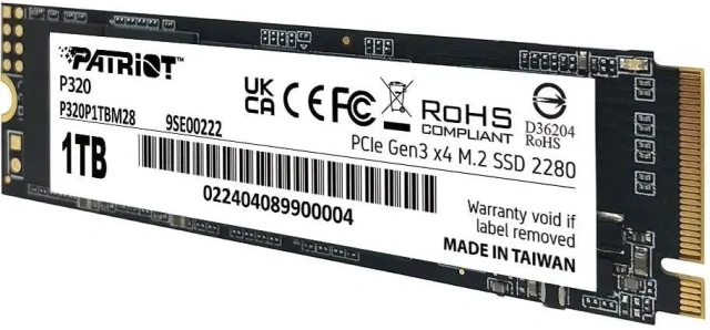 Накопитель SSD Patriot 1000 Gb P320 (P320P1TBM28) купить! 