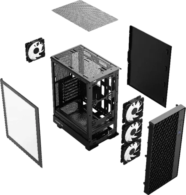 Компьютерный корпус Powercase Mistral PA4B FRGB Fan Black (CMPAB-L4) купить! 