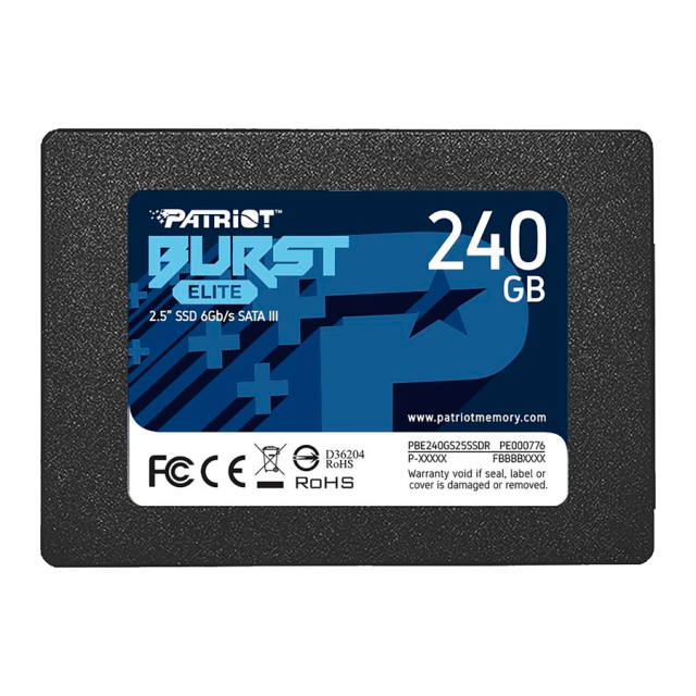 Твердотельный накопитель SSD 240 ГБ 2.5" SATA Patriot (PBE240GS25SSDR) купить! 