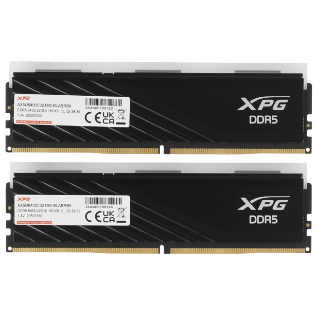 Оперативная память DDR5 32 Gb 6400 MHz ADATA XPG LANCER Blade RGB Black (AX5U6400C3216G-DTLABRBK) купить! 