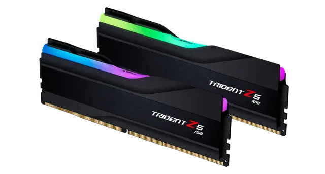 Оперативная память 64 Gb 6400 MHz G.SKILL TRIDENT Z5 RGB Black (F5-6400J3239G32GX2-TZ5RK) модулей 2 шт. купить! 
