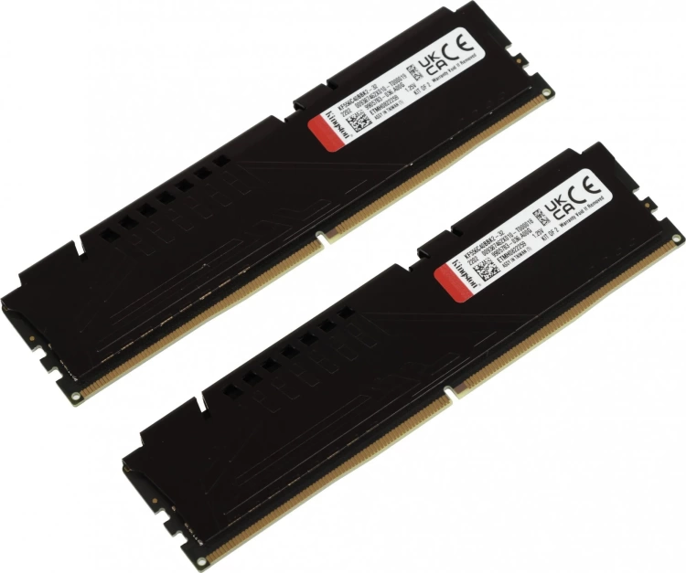 Оперативная память DDR5 32 ГБ 5200 МГц Kingston FURY Beast Black (KF552C40BBK2-32) модулей 2 шт. купить! 