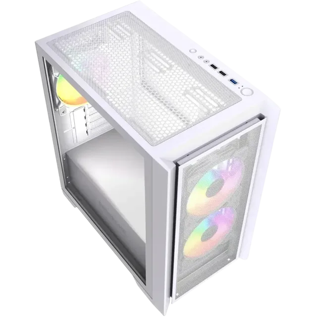 Компьютерный корпус Powercase ALISIO Micro Z3W ARGB V2 ARGB White (CAMZW-A3-V2) купить! 