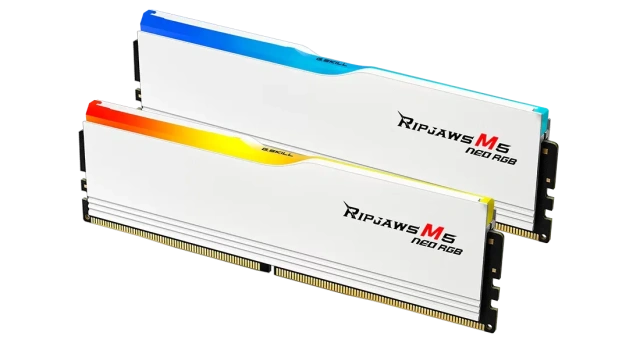 Оперативная память DDR5 64 Gb 6000 MHz G.Skill RIPJAWS M5 NEO RGB White (F5-6000J3636F32GX2-RM5NRW) купить! 