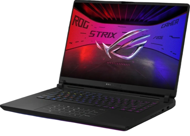 Ноутбук ASUS ROG Strix SCAR 16 G635LX-XS97 (Ultra 9-275HX/16" 2560x1600 mLED/32G/2Tb SSD/RTX 5090 24G/Win 11 Pro) Black - фото