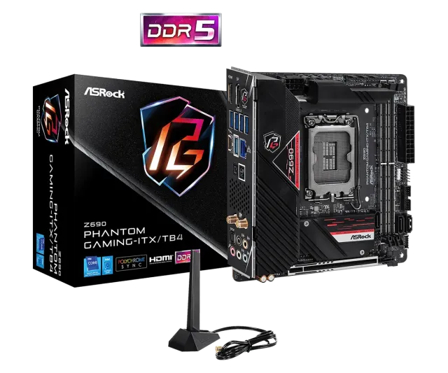 Материнская плата ASRock Z690 Phantom Gaming-ITX/TB4 купить! 