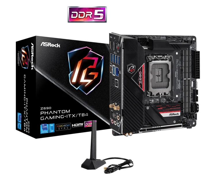Материнская плата ASRock Z690 Phantom Gaming-ITX/TB4 купить! 