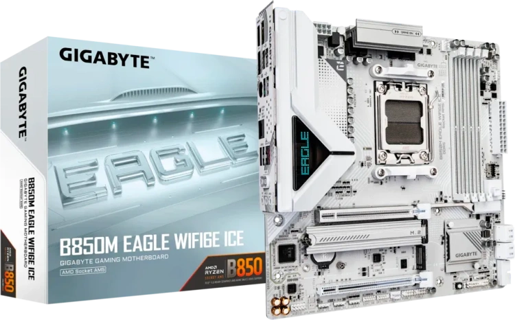 Материнская плата Gigabyte B850M EAGLE WIFI6E ICE купить! 
