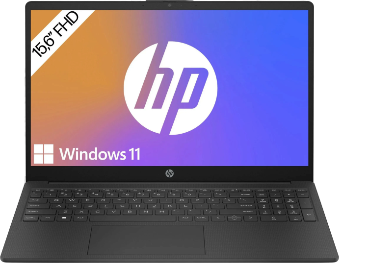 Ноутбук HP 15-fd0215ng (Celeron N100/15.6"/1920x1080/8Gb/128Gb SSD/Intel UHD Graphics/Wi-Fi/Bluetooth/Win 11 Home) - фото