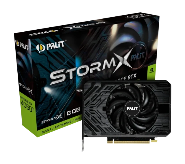 Видеокарта Palit GeForce RTX 4060 TI 8GB STORMX (NE6406T019P1-1060F), Retail купить! 