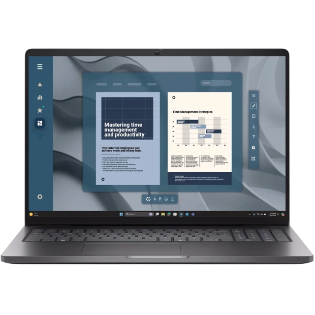 Ноутбук Dell Pro 16 PC16255 (AMD Ryzen 5 220/16" 1920x1200/16Gb/512Gb SSD/AMD Radeon 740M/Wi-Fi/BT/Windows 11 Pro) Black - фото