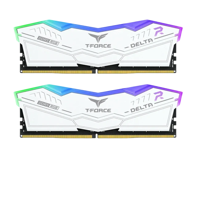 Оперативная память 64 Gb 6000 MHz Team Group T-FORCE DELTA RGB White (FF4D564G6000HC38ADC01) модулей 2 купить! 