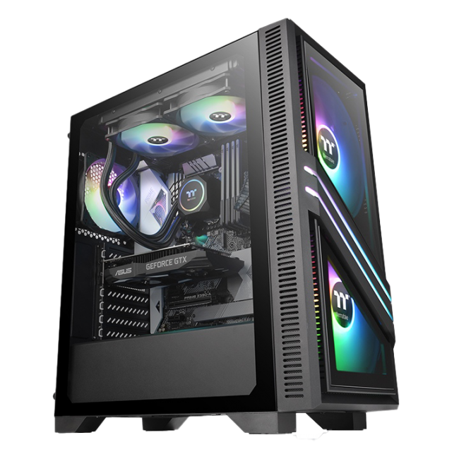 Компьютерный корпус Thermaltake VERSA T35 TG RGB CA-1R7-00M1WN-00 Black купить! 