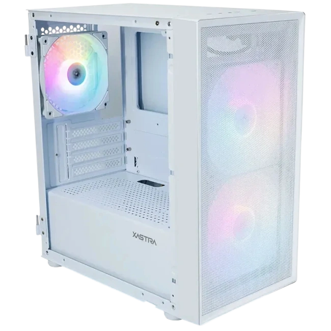 Компьютерный корпус XASTRA A305M 3FRGB TG White (A305M-2FC14F-1FC12F-D-WH) купить! 