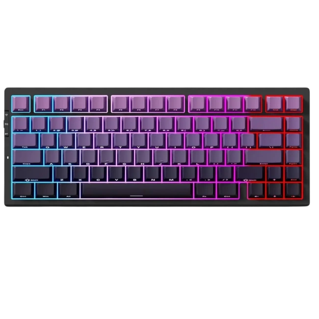 Фото - Механическая беспроводная клавиатура MCHOSE G75 PRO цвет-градиент фиолетовый, русская раскладка