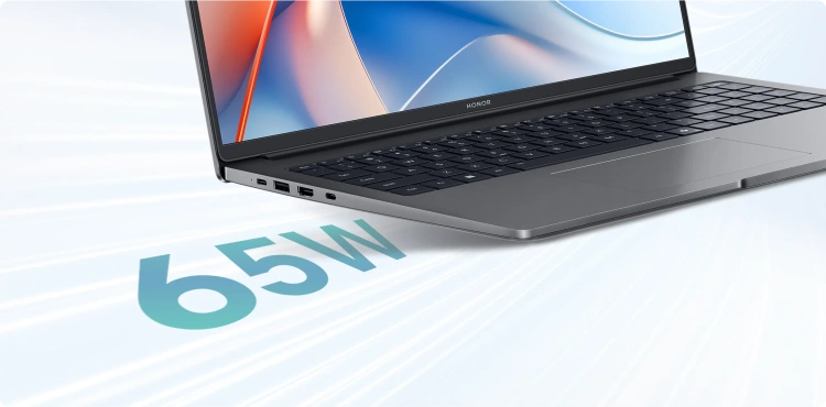 Ноутбук HONOR MagicBook X16 Plus 2025 (Intel Core 5 220H/16"/2560x1600/16Gb/1Tb SSD/Windows 11 Home) Серый 5301ALYM - фото