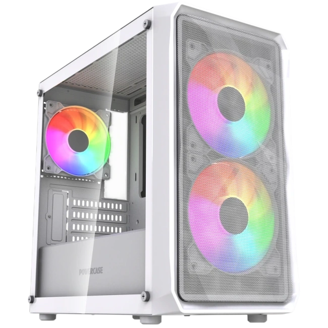 Компьютерный корпус Powercase Mistral Micro A3W TG ARGB V2 White (CMMAW-A3-V2) купить! 