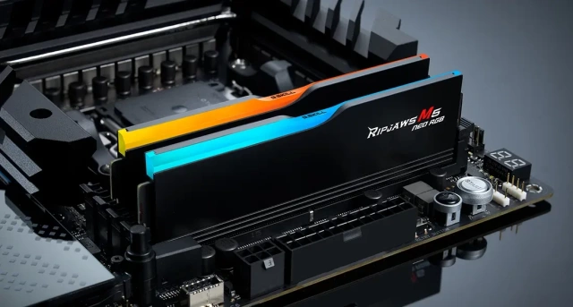 Оперативная память DDR5 32 Gb 6000 MHz G.Skill RIPJAWS M5 NEO RGB Black (F5-6000J3636F16GX2-RM5NRK) купить! 