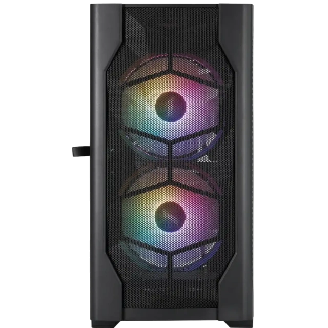 Компьютерный корпус 1STPLAYER DK D4-M FRGB Black (D4-M-BK-2F1P-1F1) купить! 