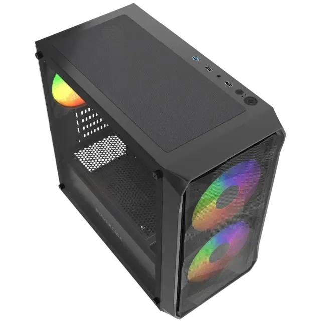 Игровой компьютер 991673 (Ryzen 5 7600X3D 4.1 ГГц/AMD B650/32 ГБ 6.0 ГГц/1024 SSD/RTX 5050 8 ГБ/Wi-Fi/650W/Powercase Mistral Micro A3B ARGB V2 ARGB Black) - купить по выгодной цене!