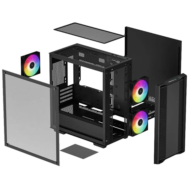 Компьютерный корпус Deepcool CC360 TG ARGB Black (R-CC360-BKAPM3-G-1) купить! 