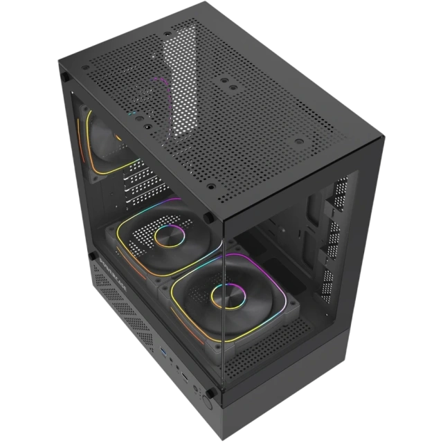 Компьютерный корпус Powercase Vision Micro M1 TG ARGB Black (CVMM1B-A3) купить! 