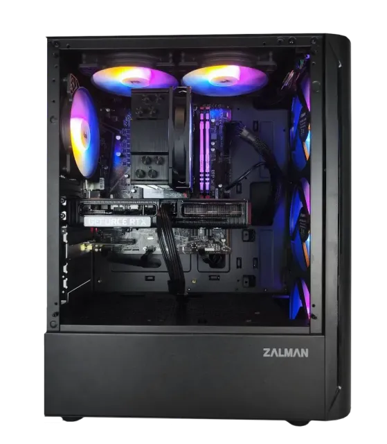 Игровой компьютер 991679 (Core i5-13400F 2.5 ГГц/Intel B760/32 ГБ 6.0 ГГц/1024 SSD/RTX 5050 8 ГБ/Wi-Fi/650W/ALSEYE Audin-BK ARGB Black) - купить по выгодной цене!