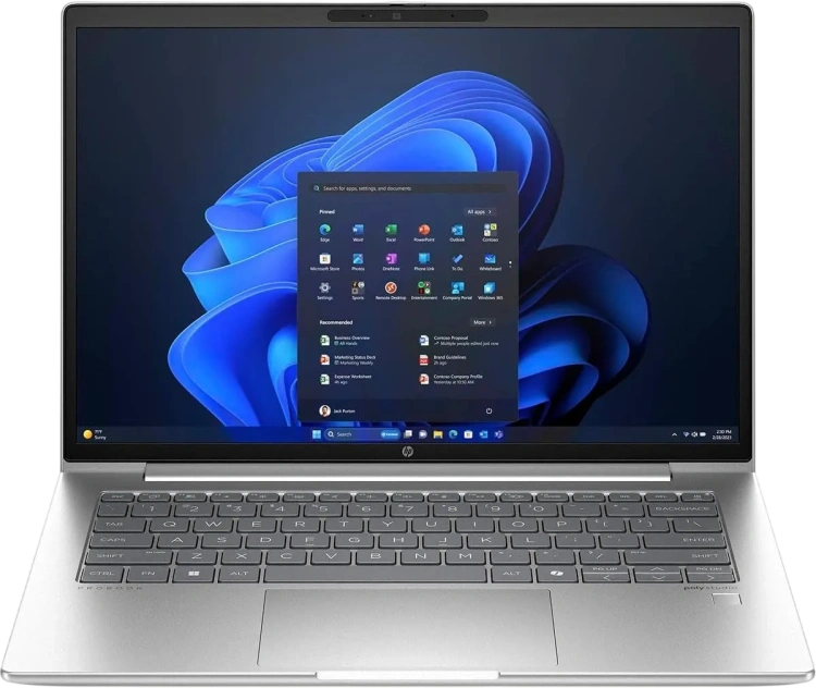 Ноутбук HP ProBook 445 G11 (AMD Ryzen 5 7535U/14" FHD/16Gb/512Gb SSD/Win 11 Pro) Silver - фото