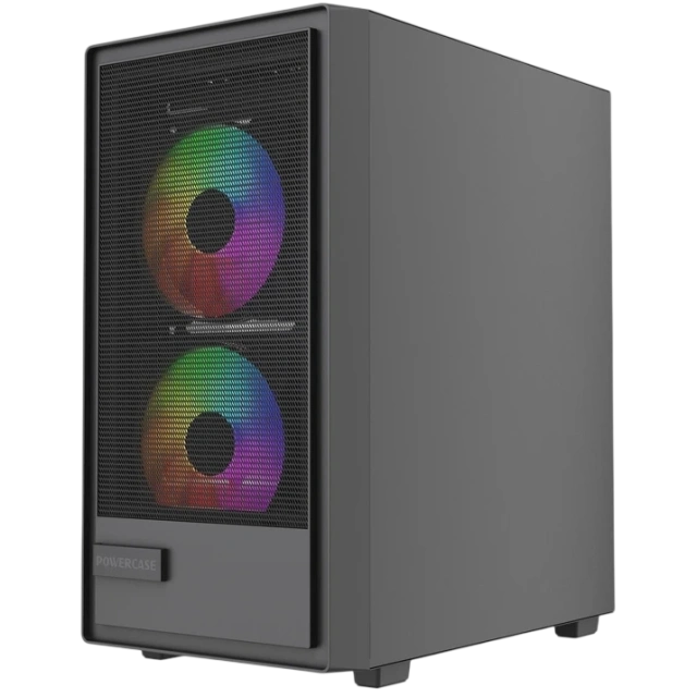 Компьютерный корпус Powercase Mistral SM02 TG FRGB Black (CMMSM02B-L3) купить! 