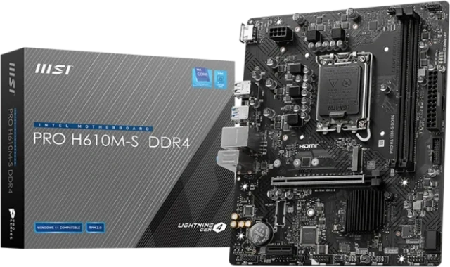 Материнская плата MSI PRO H610M-S DDR4 купить! 