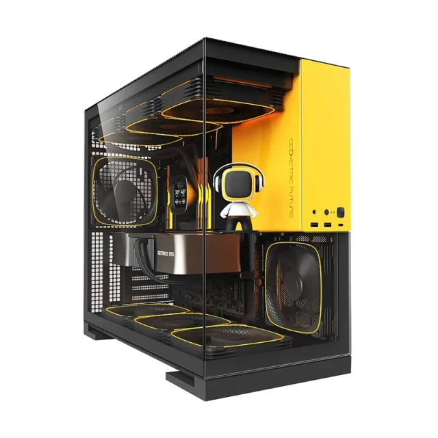 Игровой компьютер 992941 (Ryzen 9 9900X 4.4 ГГц/AMD X870/32 ГБ DDR5 6.0 ГГц/1024 ГБ SSD/RTX 5060 Ti 16 ГБ/Wi-Fi/850W/Geometric Future Model 5 ARGB Black Yellow) - купить по выгодной цене!
