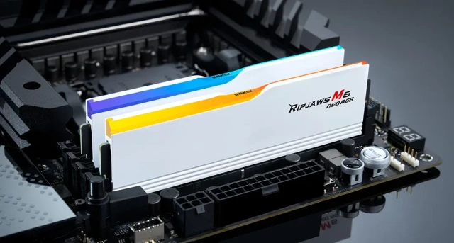 Оперативная память DDR5 64 Gb 6000 MHz G.Skill RIPJAWS M5 NEO RGB White (F5-6000J3636F32GX2-RM5NRW) купить! 