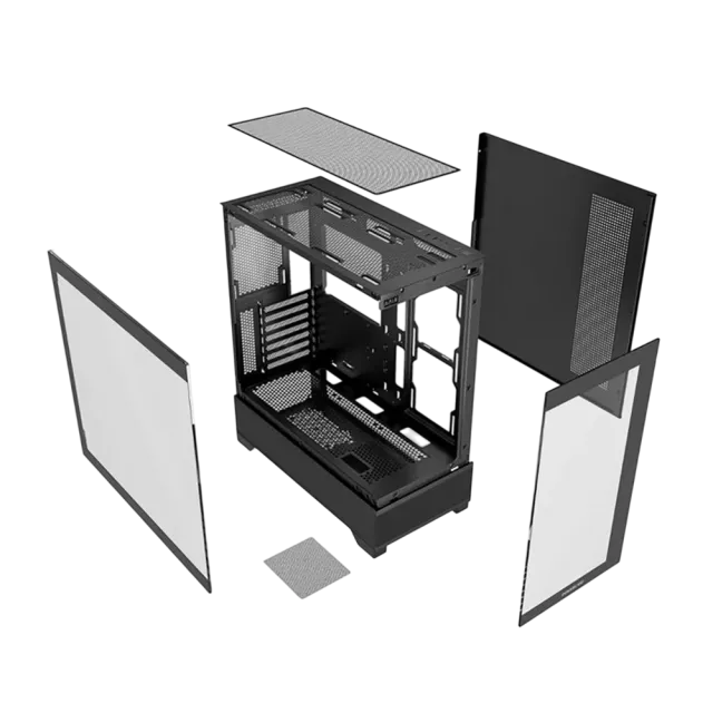 Компьютерный корпус Powercase Luminous TG Black CLB-L0 купить! 
